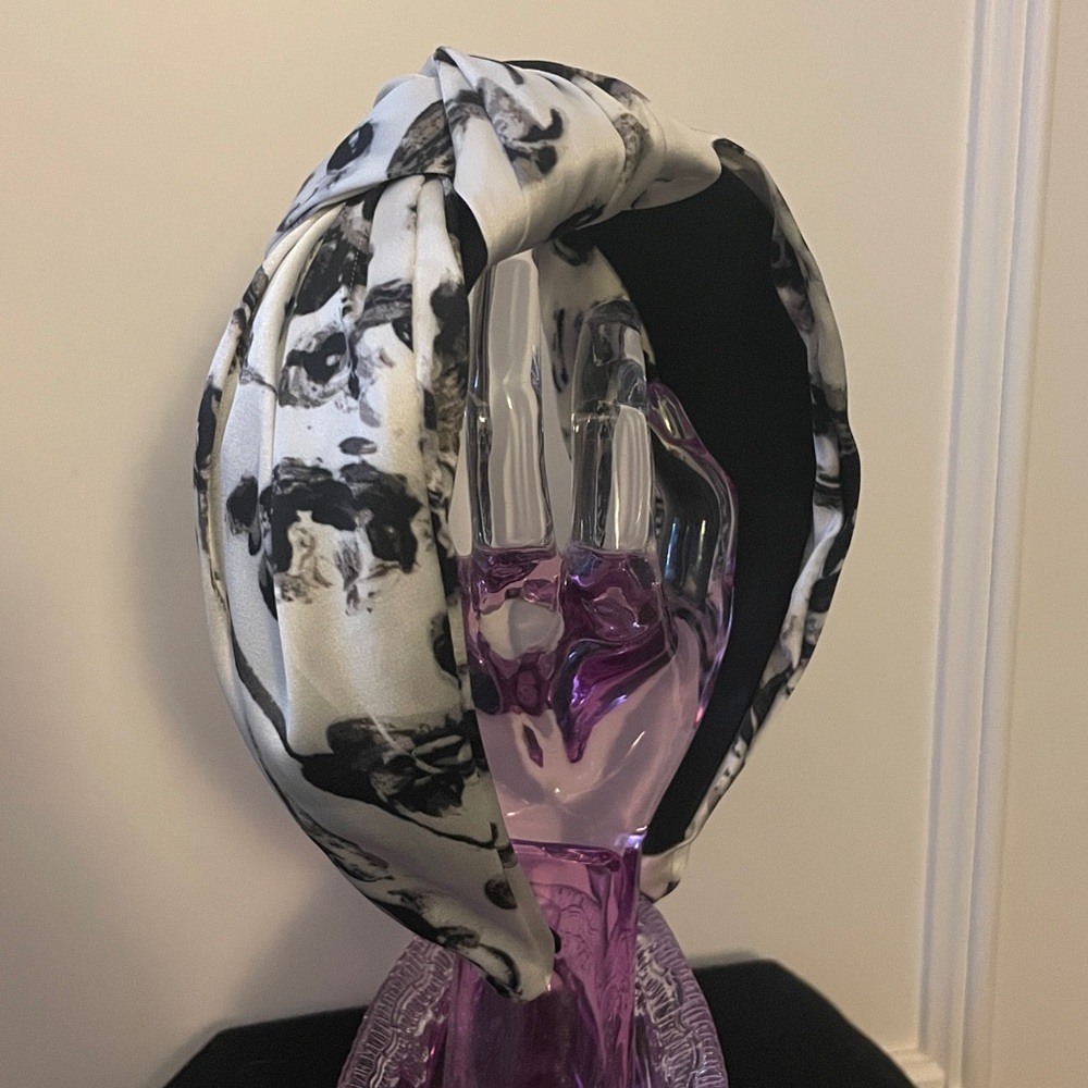 Black and White Patterned Headband